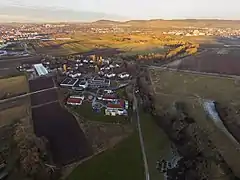 Lauf des Beibachs in Richtung Weinstadt
