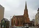 Christuskirche – Blick vom Engelbosteler Damm