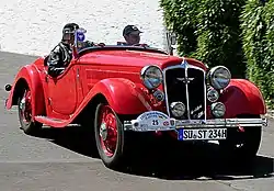 Hanomag Sturm Cabriolet, 6-Zylinder-Motor, 2252 cm³, 55 PS; Baujahr 1934