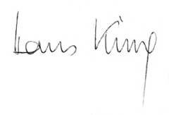 Unterschrift von Hans Küng (1972)