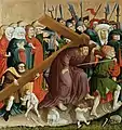 Linker Innenflügel, unten: Kreuztragung Christi