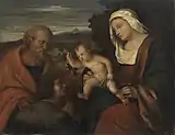 Hans von MaréesMadonna mit dem heiligen Petrus und einem Stifter (nach Palma Vecchio), 1865