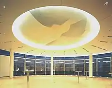 Innenbereich: Landeszentralbank Bayern (Deutsche Bundesbank), Deckenbild: Kosmos der Würde (bei Kunstlicht), 1998