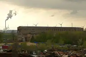 Kraftwerk Harbke, im Hintergrund Kraftwerk Buschhaus