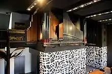 Harder-Völkmann-Orgel im Stockwerk Orgelprospekt Architektur