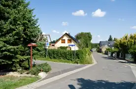 Straßenkreuzung in Harnischdorf