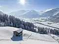 Blick von Hart auf das vordere Zillertal