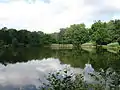 Großer Harthteich, ehemaliges Freibad; Blick nach Osten