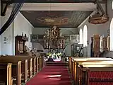 Inneres der Kirche nach Osten