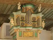Hauptteil des Orgelprospektes(um 1700)