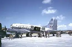 Handley Page Hastings auf Christmas Island 1956