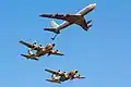 Eine Boeing 707 Re'em betankt eine C-130H Hercules Karnaf, 120. & 131. Staffel, Juni 2016
