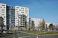 Plattenbaukomplex in der rue du Tapis Vert