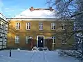 Haus Hilbeck, Nahansicht im Winter