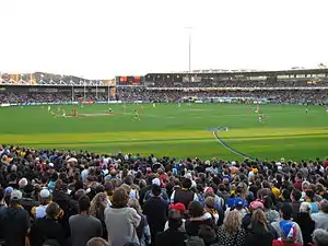 Australian-Football-Spiel der Hawthorn Football Club gegen die Western Bulldogs am 31. Mai 2008