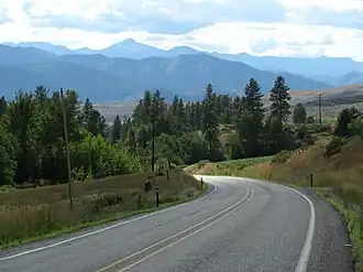 Blick vom Loup Pass ins Methow Valley
