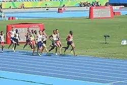 Hamish Carson (hier an viertletzter Position eines 1500-m-Laufs bei Olympia 2016) – ausgeschieden als Zwölfter des zweiten Vorlaufs