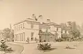Heathfield Hall, 1789 von James Watt als Wohnsitz beauftragt, Gemälde von Allen Edward Everitt 1835