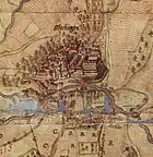 Hechingen mit Kloster St. Luzen (Ansicht von 1716)