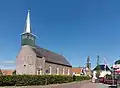 Kirche (de Haghakerk) und andere Kirche (de Sint-Jozefkerk) im Hintergrund