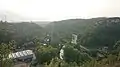Blick südwestlich von der Heidenschanze nach Freital, September 2018