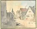 Ansicht auf St. Alban-Kirche