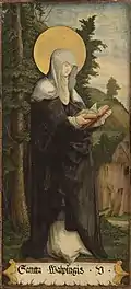 6. Heilige Walburga(li. Standflügel, Pendant Heilige Eulalia)