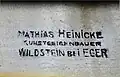 Brandstempel einer Heinicke Violine von 1931