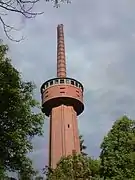 Wasserturm mit Schornstein der Heilstätten Grabowsee.
