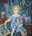 Mädchen mit Puppe 1925