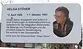 Hinweisschild im Park, 19. Januar 2019