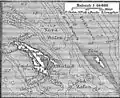 Helgoland mit Düne im Osten, Historische Karte
