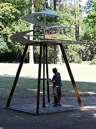 Modell einer Luftschraube im Schloss Clos Lucé, Frankreich