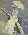 Young woman in white (Mrs. Helleu), Öl auf Leinwand, 1900