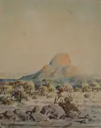 Omaruru-Kuppe(1945, Aquarell)