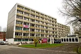 Helsingkrona nations studentbostadshus, Lund (1958).
