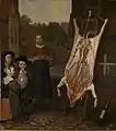 Hendrick ten Oever:Das geschlachtete Schweinum 1670