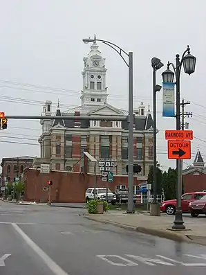 Henry County Courthouse in Napoleon, gelistet im NRHP mit der Nr. 73001477