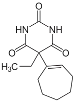 Struktur von Heptabarbital