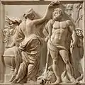 Herkules von der Ruhmesgöttin gekrönt