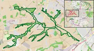 Übersichtskarte des Naturschutzgebiets