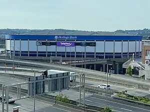 Sicht auf die Arena