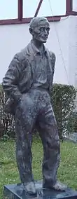 Hesse-Statue von Friedhelm Zilly in Gaienhofen.