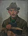 Hermann Hirsch, 1932, Porträt des Steinhauers Heinrich Rappe aus Bremke