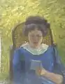 Lesendes Mädchen.