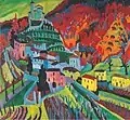 Hermann Scherer: Mendrisiotto mit Kirche von Obino