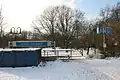 Ausgang zum Schlosspark im Winter
