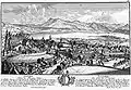 Luzern, Stich von Herrliberger nach einer Zeichnung von Johann Ulrich Schellenberg, ca. 1758