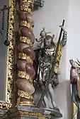 Nördlicher Seitenaltar, heiliger Christophorus