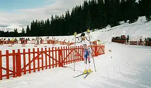 Der zehntplatzierte Hervé Flandin während des Sprintrennens